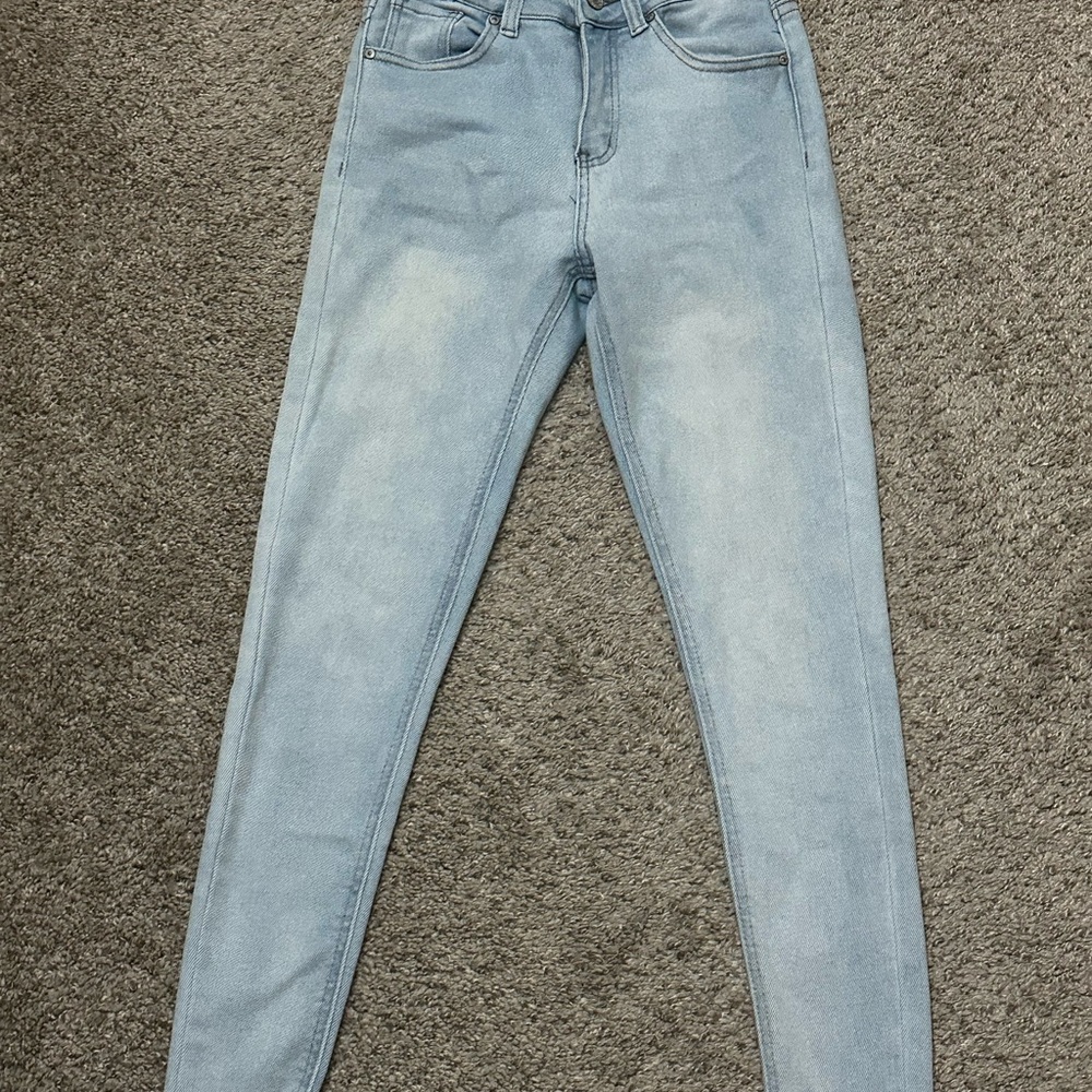 BAMBOO Women's Light Blue Skinny Jeans